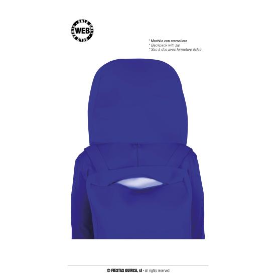 Fato de Among Us azul para adulto