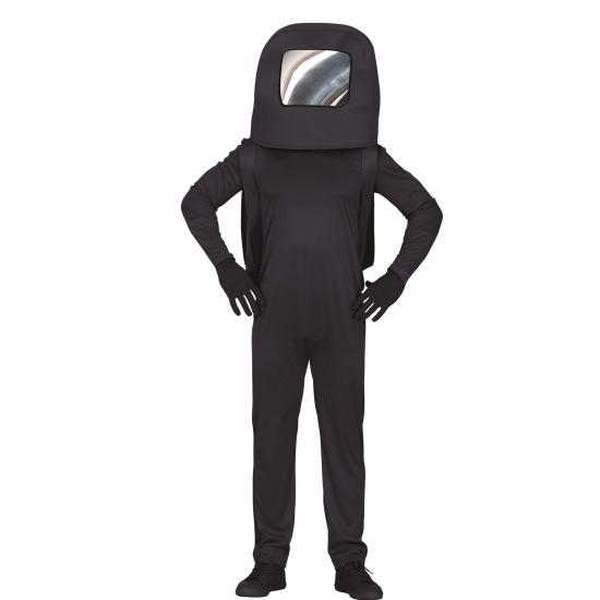 Fato de Among Us preto para adulto Fato de Among Us preto para adulto