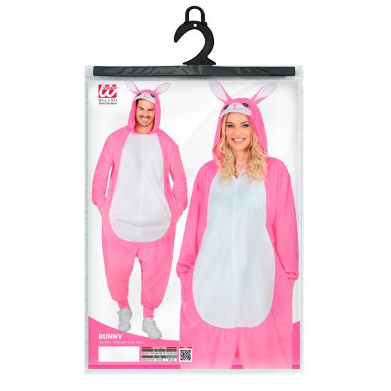 Fantasia de Coelho Rosa Unissex para Adultos