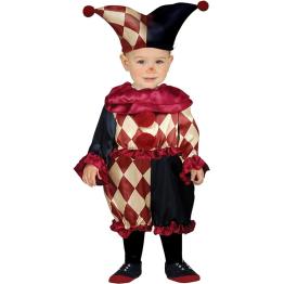 Linda fantasia de arlequim para bebê menino - fantasia de Halloween de circo de palhaço bebê