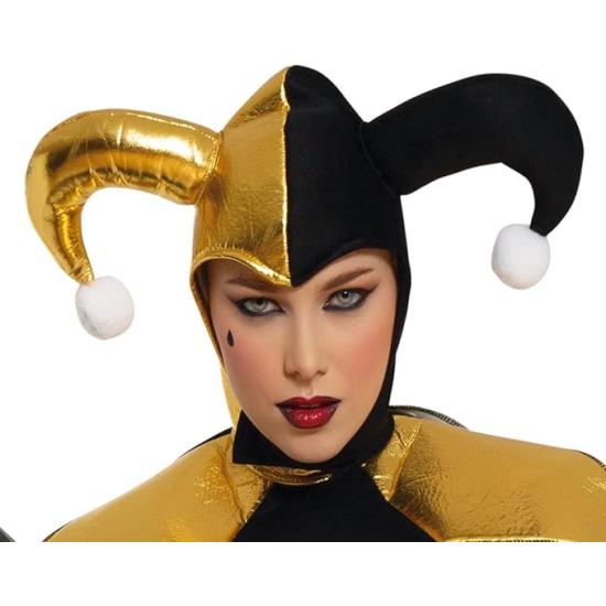 Fantasia de Arlequim Dourada para Mulheres