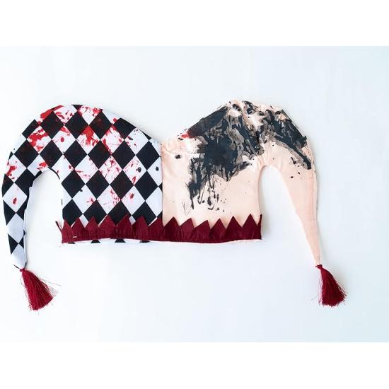 Fato de Arlequim Sangrento tamanho adulto