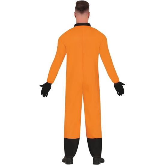 Fato de astronauta laranja para adulto