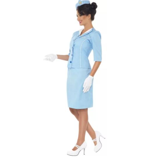 Fantasia elegante de aeromoça