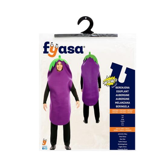 Fantasia de berinjela adulta tamanho ML