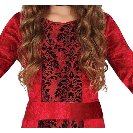 Fantasia de Bruxa Vermelha com Capuz para Meninas