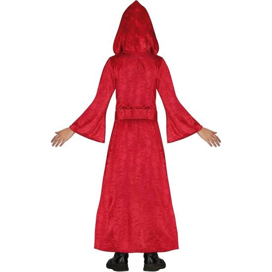 Fantasia de Bruxa Vermelha com Capuz para Meninas
