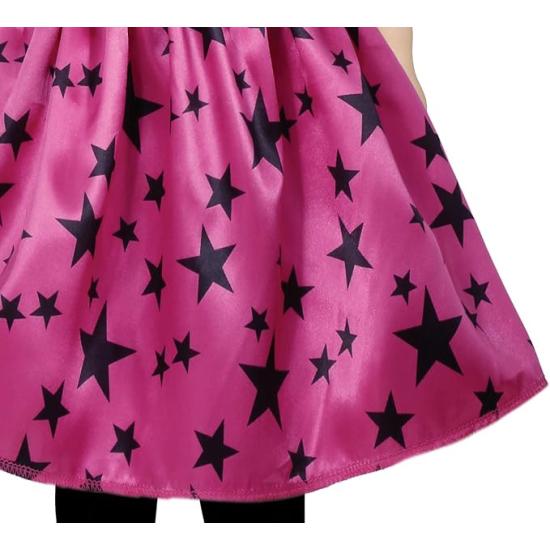 Fantasia de bruxa estrela rosa para menina Fantasia de bruxa estrela rosa para menina