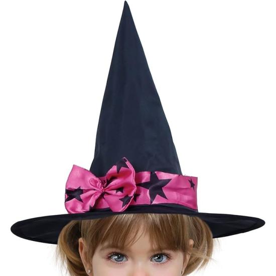 Fantasia de bruxa estrela rosa para menina Fantasia de bruxa estrela rosa para menina