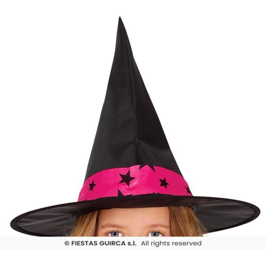 Fantasia de Bruxinha Estrelas Rosa