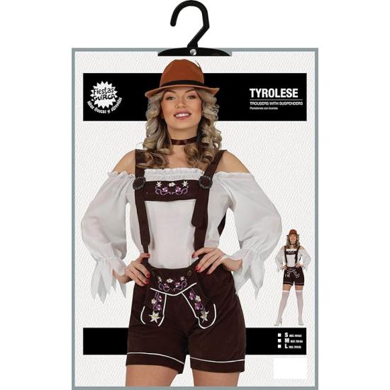 Traje bávaro com calças premium para mulheres