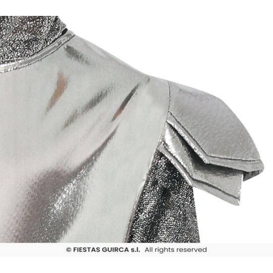 Fato de cavaleiro medieval com armadura para criança