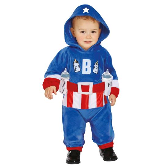 Fantasia de capitão mamadeira para bebê Fantasia de capitão mamadeira para bebê