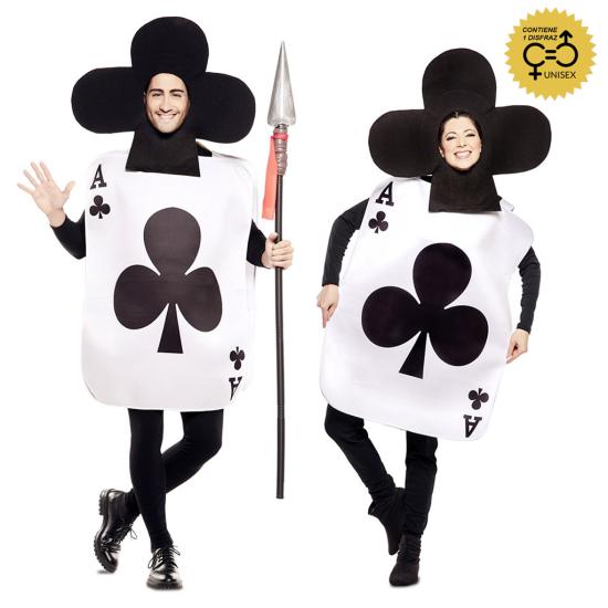 Fato de cartão Alice de Ás de Paus para adulto