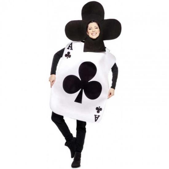 Fato de cartão Alice de Ás de Paus para adulto