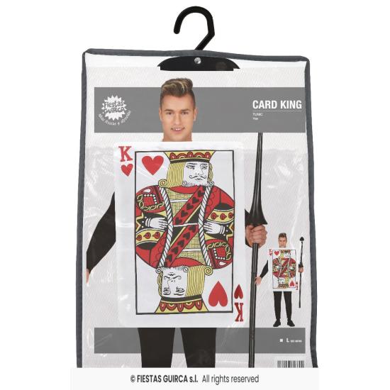 Fantasia de cartão Alice King of Hearts para adulto