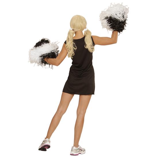 Disfraz de Cheerleader Negro para mujer Disfraz de Cheerleader Negro para mujer