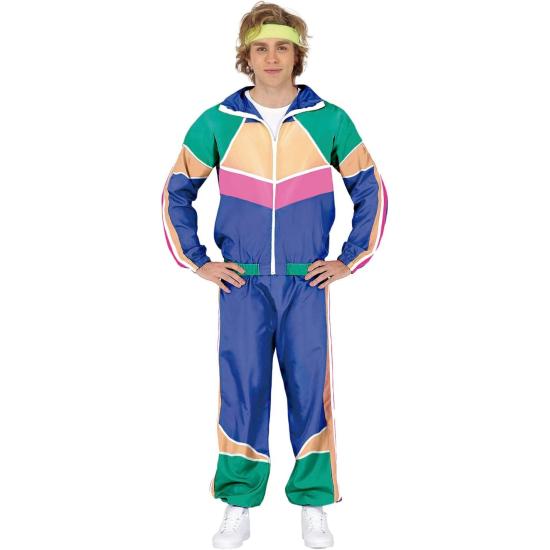 Fato de treino de ginasta dos anos 80 para homens adultos **