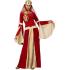 Fato de senhora medieval vermelho para mulher