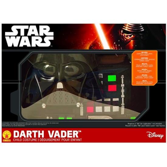 Fantasia de Darth Vader para meninos, caixa com fantasia, máscara e espada, 5-7 anos Fantasia de Darth Vader para meninos, caixa com fantasia, máscara e espada, 5-7 anos