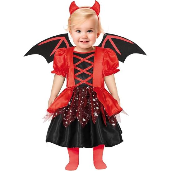 Fato de diabo vermelho para bebé Fato de diabo vermelho para bebé
