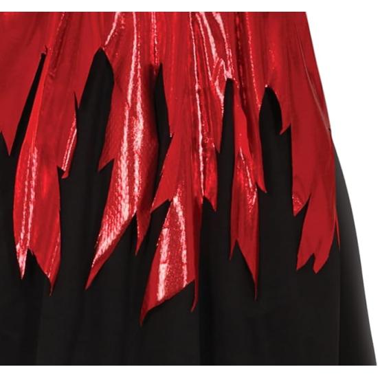 Fantasia de Diabo para Mulher - Inclui Faixa de Cabeça e Vestido