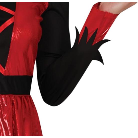 Fantasia de Diabo para Mulher - Inclui Faixa de Cabeça e Vestido