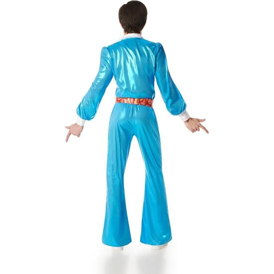 🕺 Fantasia Disco Azul Masculina Anos 70