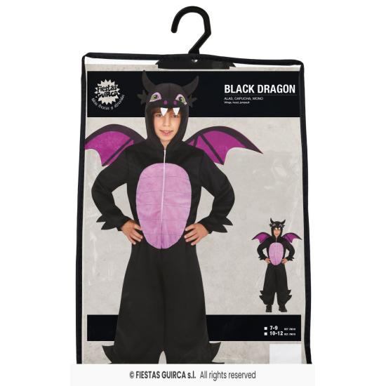 Fantasia Infantil Dragão Negro