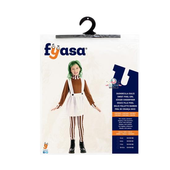 Fantasia infantil de Oompa Loompa Pixie Sweet de Willy Wonka
