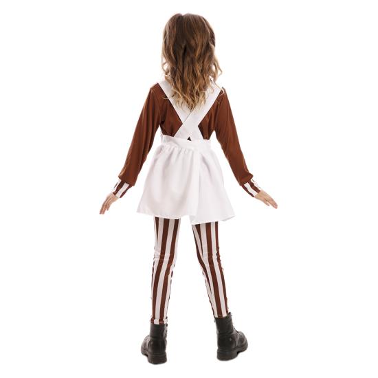 Fantasia infantil de Oompa Loompa Pixie Sweet de Willy Wonka