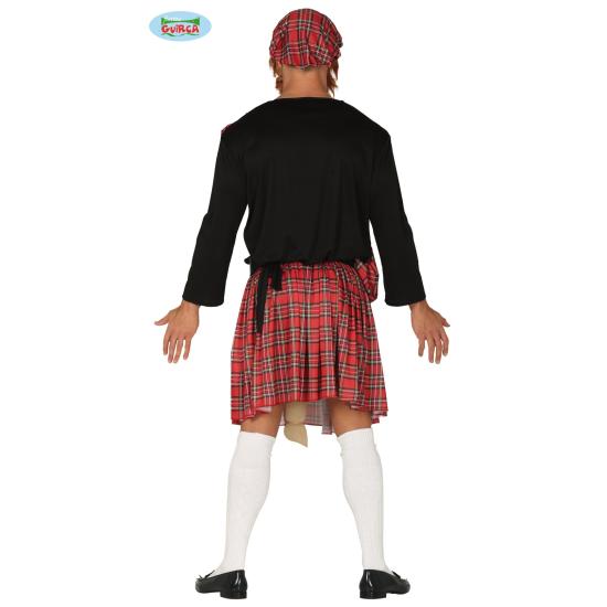 Fato escocês com surpresa para adulto