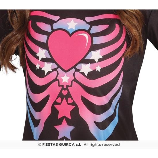 Fantasia de esqueleto rosa com tutu