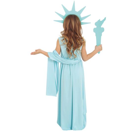 Fantasia de Estátua da Liberdade para Meninas – Fantasia Infantil Monumento Histórico Fantasia de Estátua da Liberdade para Meninas – Fantasia Infantil Monumento Histórico