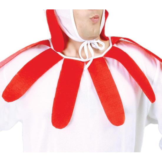 Fato de galinha branca para adulto