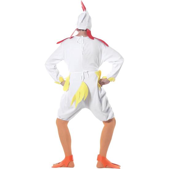 Fato de galinha branca para adulto