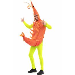 Fantasia de Camarão Masculina Tamanho ML - Carnaval e Festas Divertidas