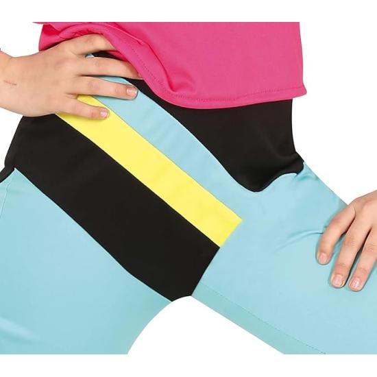 Fantasia de ginasta dos anos 90 para menina