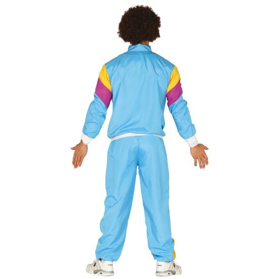 Fato de ginasta dos anos 80 para homem