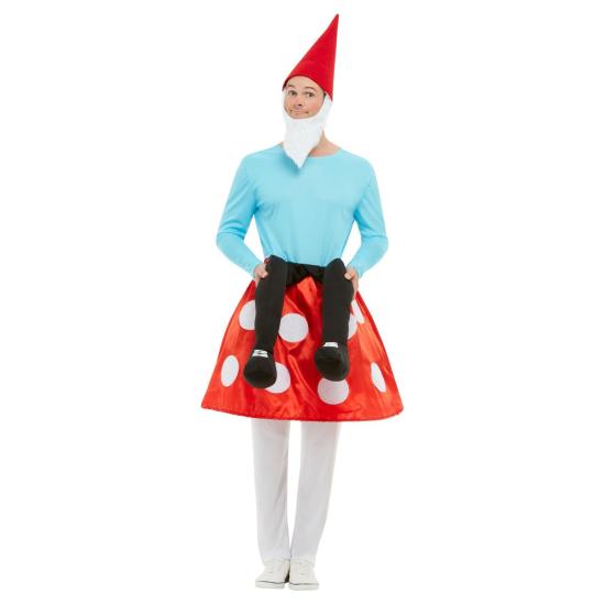 Gnomo fantasiado de cogumelo