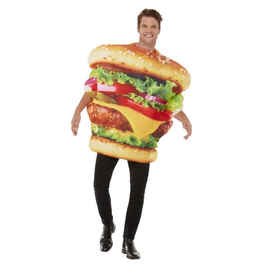 Fantasia de hambúrguer para adulto