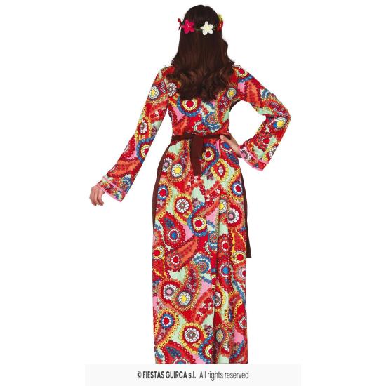 Fantasia Hippie com Vestido Longo para Mulheres **