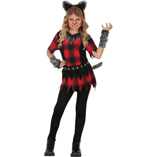 Fantasia de Lobisomem Infantil para Meninas