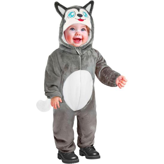 fantasia de husky bebê