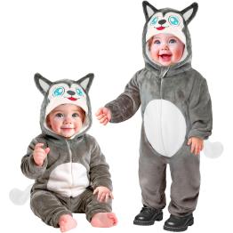 fantasia de husky bebê