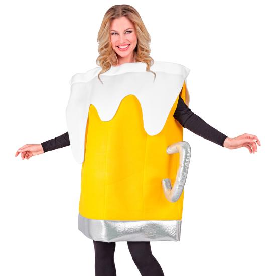 Fantasia de caneca de cerveja adulta