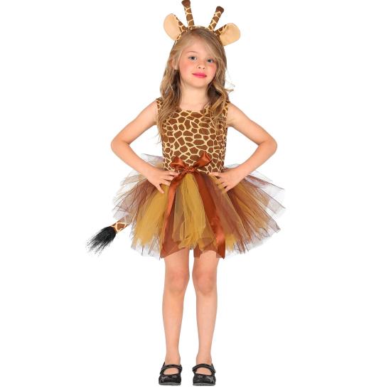 Fato de girafa da selva para menina