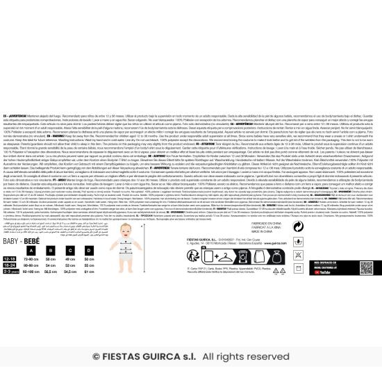 Fantasia de papagaio bebê multicolorida