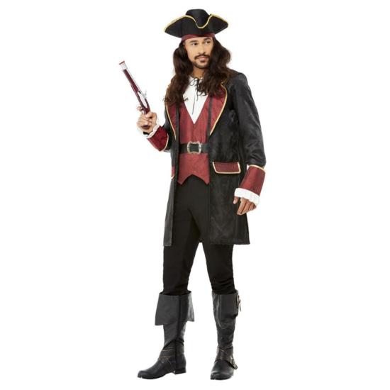 Fantasia de espadachim pirata adulto de luxo Fantasia de espadachim pirata adulto de luxo