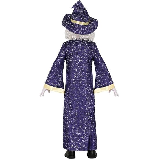 Fantasia de bruxo de conto de fadas para meninos – cinto, chapéu e túnica